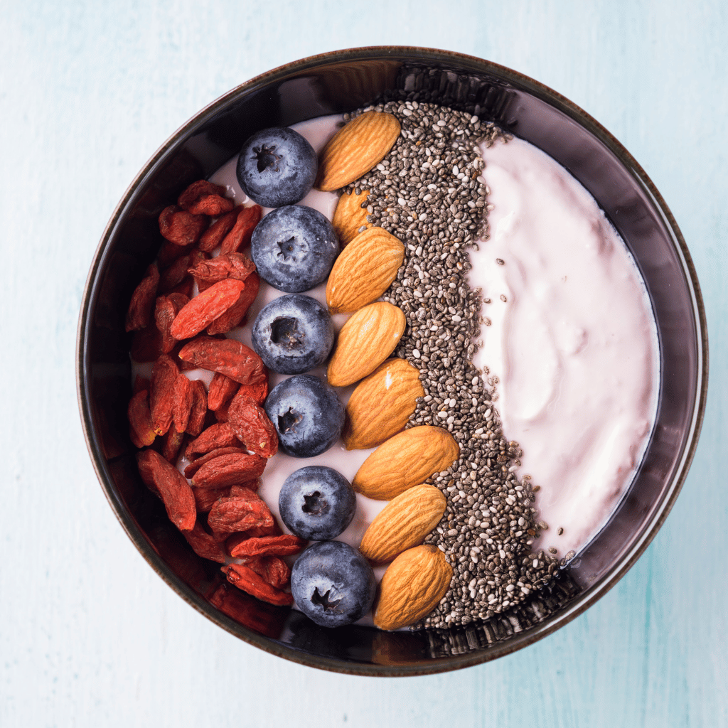 Blueberry Almond Butter Smoothie Bowl Recipe