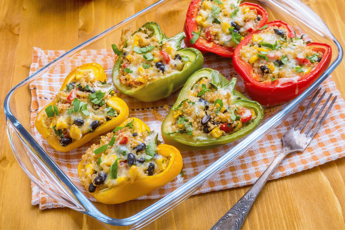 Caprese Chicken And Quinoa Stuffed Peppers Recipe: Protein-Rich Dinner