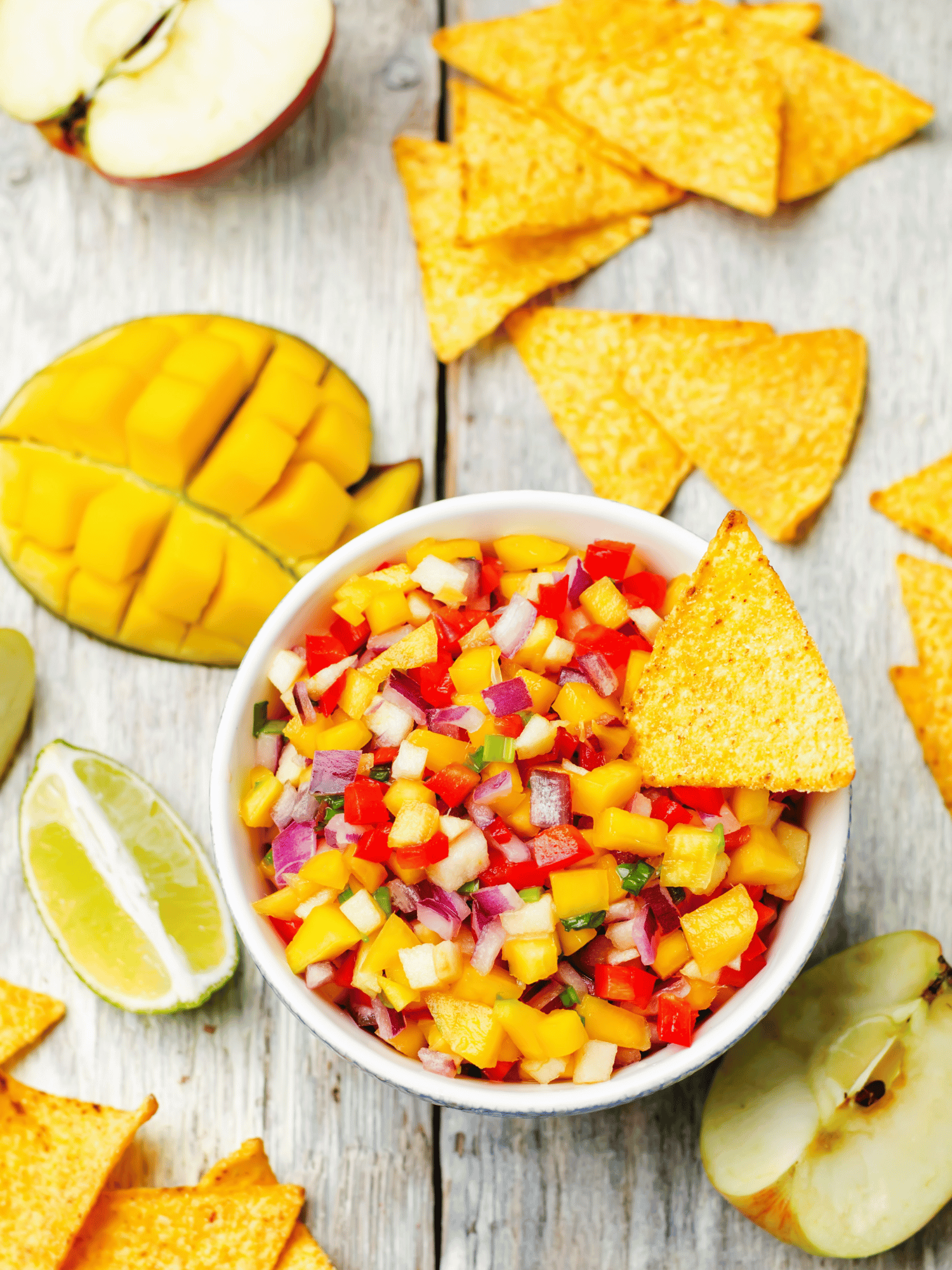 Mango Salsa With Whole Grain Chips Recipe: A Tropical Snack