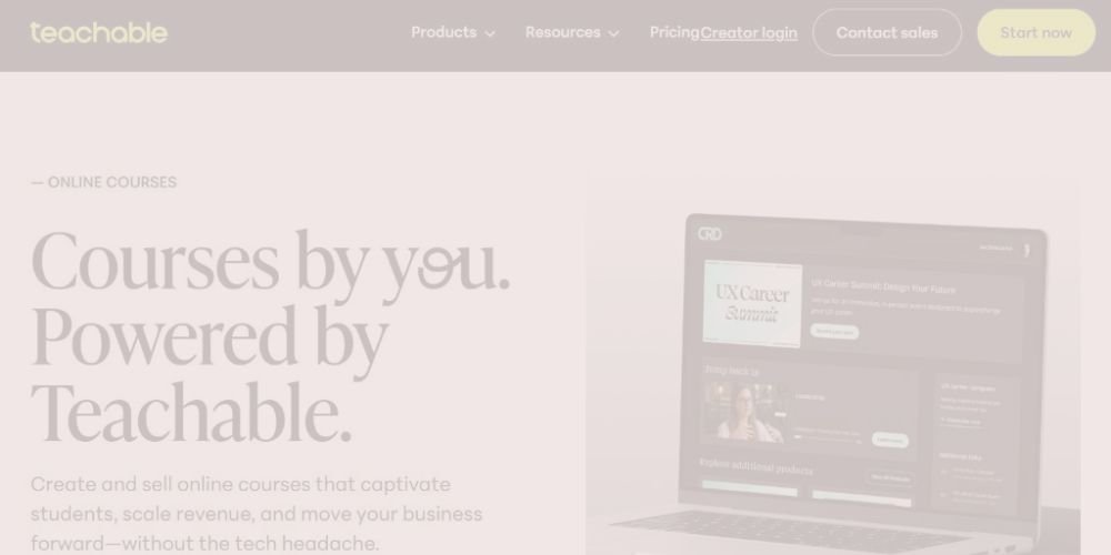Teachable Online Course Platform