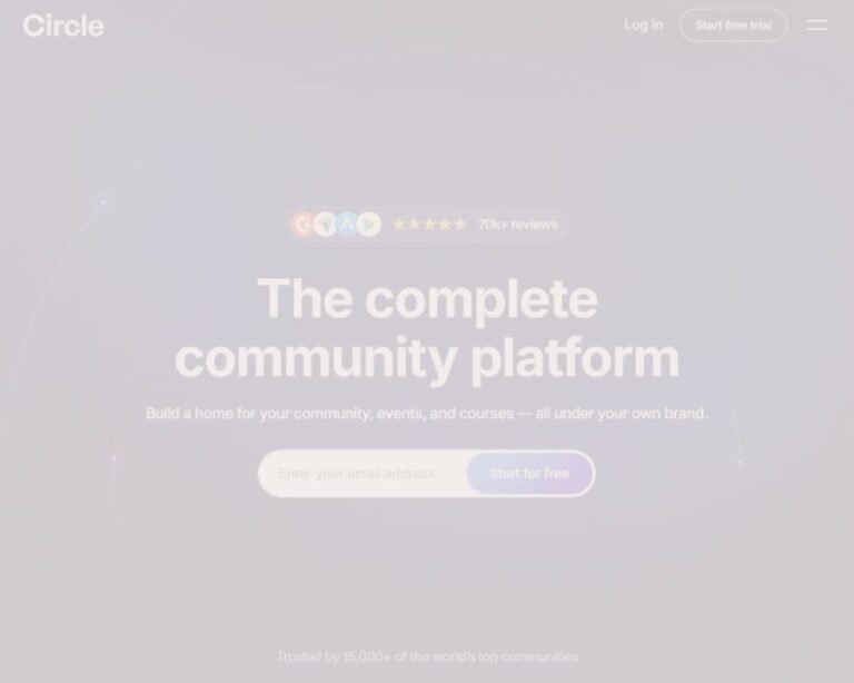 Circle Online Course Platform