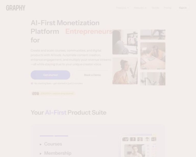 Graphy Online Course Platform