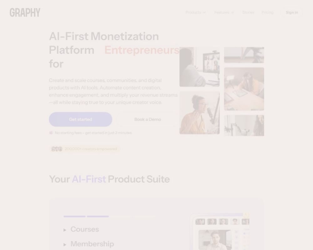 Graphy Online Course Platform