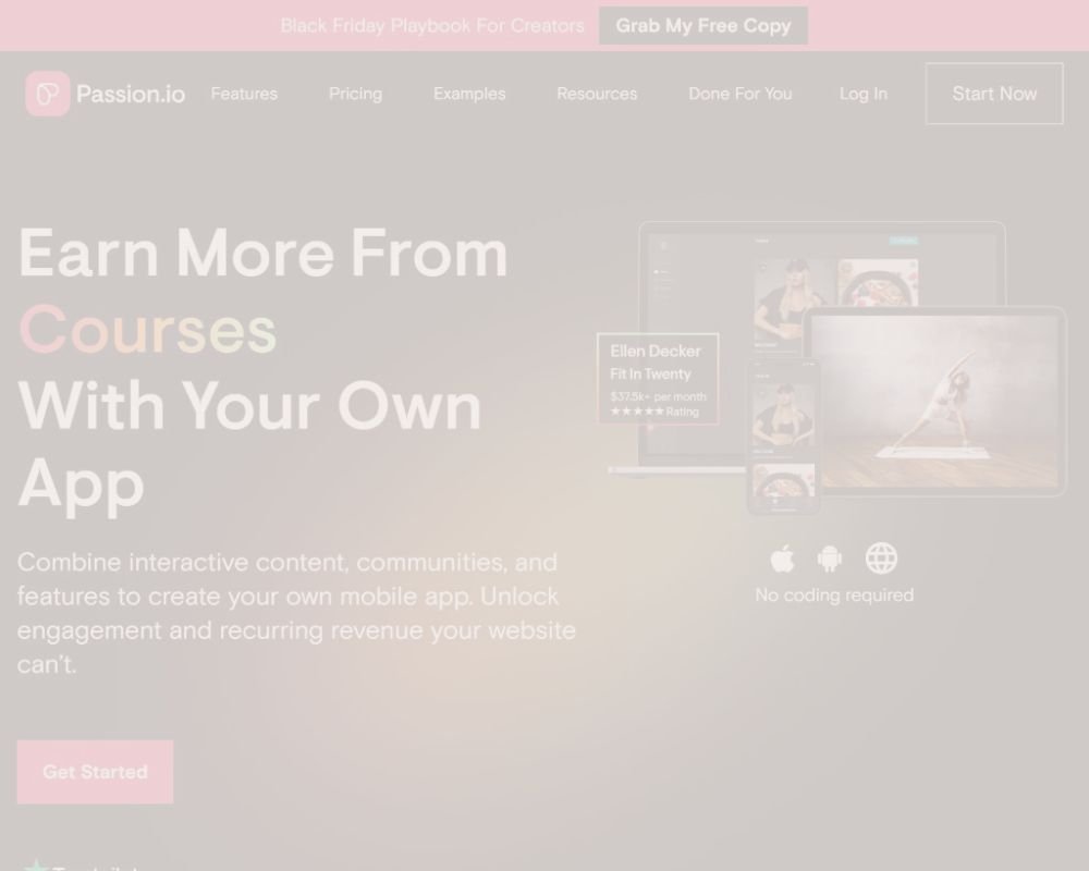 Passion.io Online Course Platform