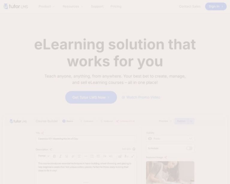 Tutor LMS Online Course Platform